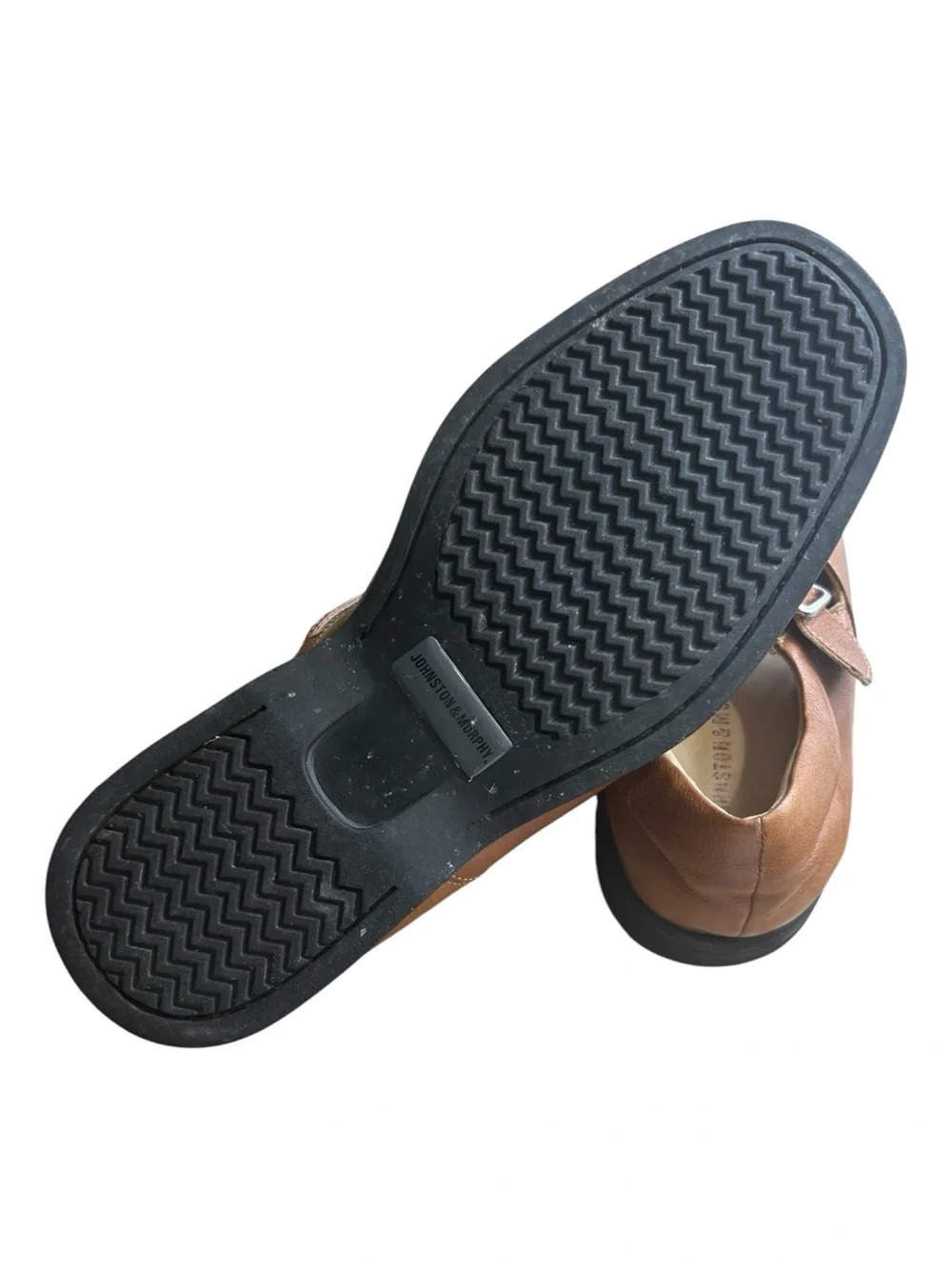JOHNSTON & MURPHY Tan Leather Fisherman Sandals with Buckle Size 9.5
